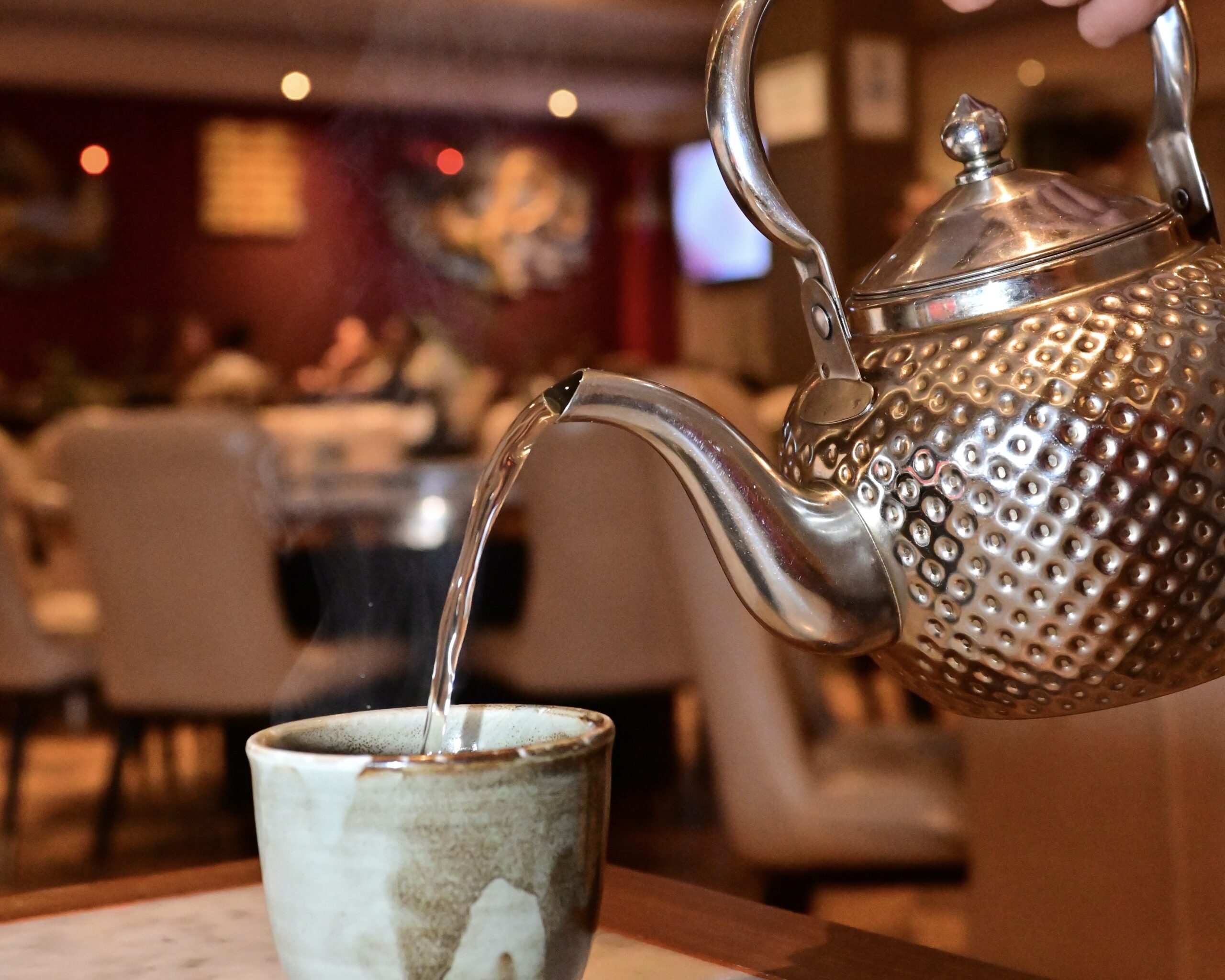 pouring tea