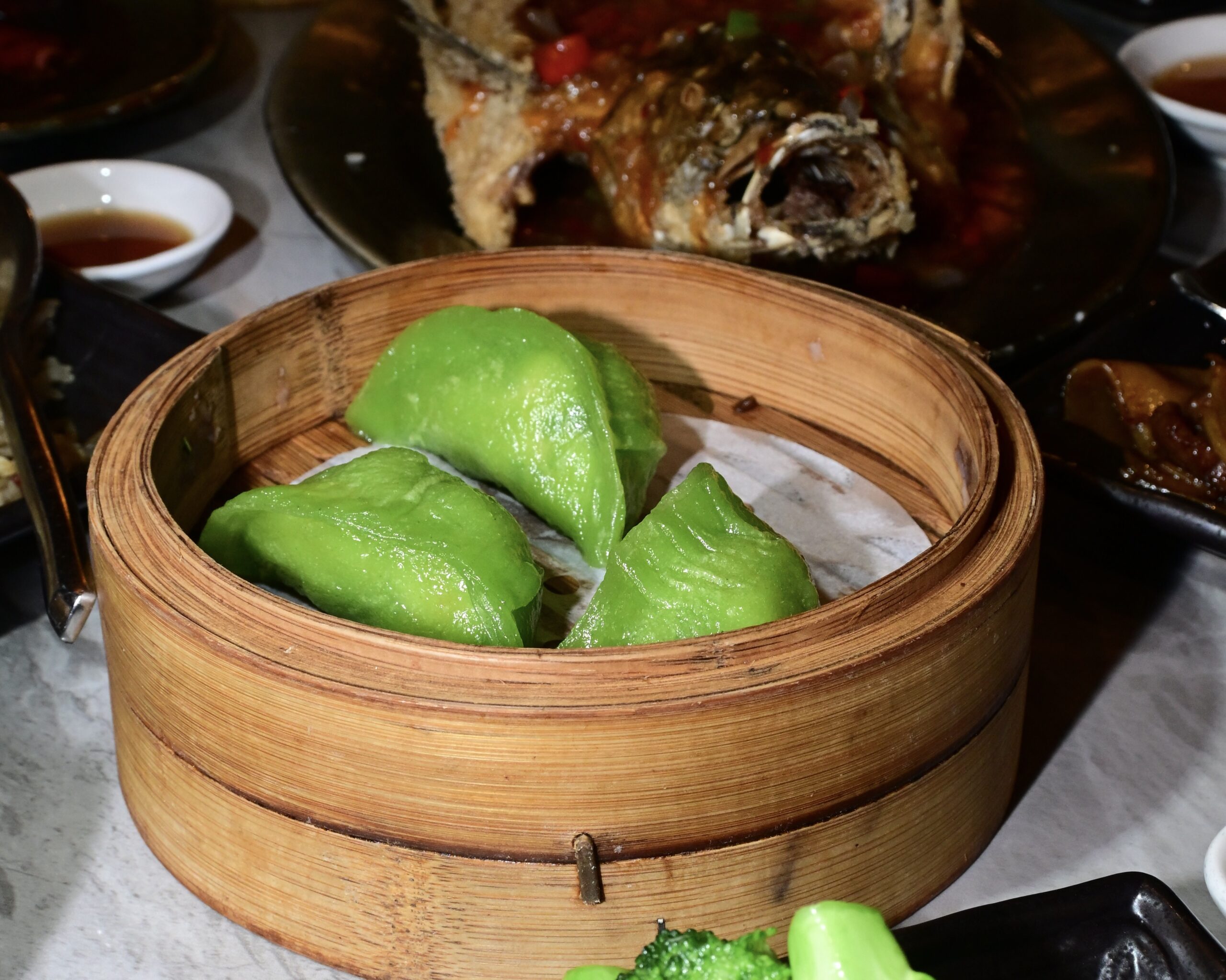 prawn chive dumplings